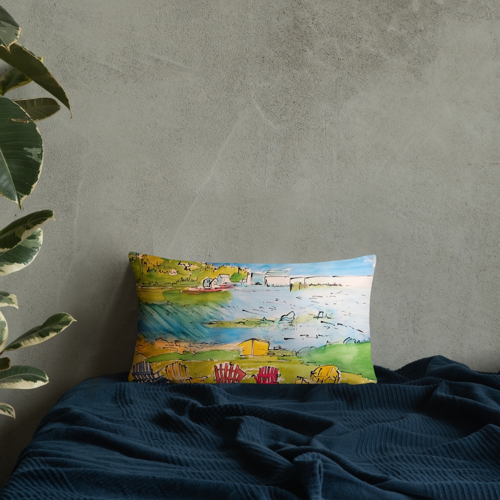Scenic Landscape Decorative Pillow